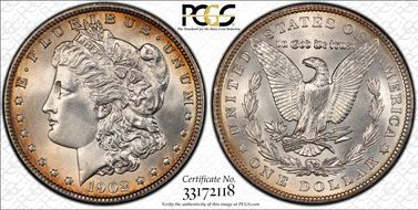 1902 $1 MS64