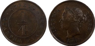 1901 1/4 Pst AU50BN