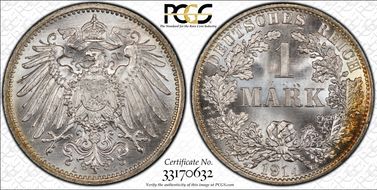 1914-A Mark J-17 Ag MS66+