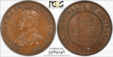 1931 (m) 1D Indian obverse Aligned date MS63BN