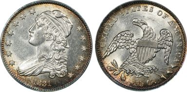 1831 25C Large Letters MS63