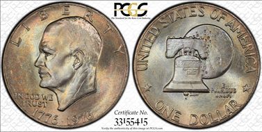 1976 $1 Type 2 MS64