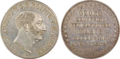 1843-S Thaler D-674 Wedding N1