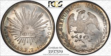 1887-Zs FZ 8 R Zs73 MS65