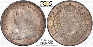 1900 1/2 Cr S-3938 MS65