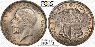 1936 1/2 Cr S-4037 MS66