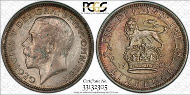 1925 6D S-4025 Wide Rim MS66