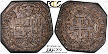 1733-Mo MF 8 R Calico-1431 Klippe VF35