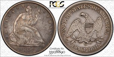 1858-O 50C WB-22 RPD XF45