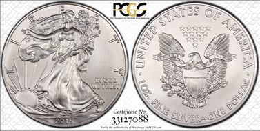 2015 $1 Silver Eagle MS69