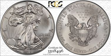 2015 $1 Silver Eagle MS69