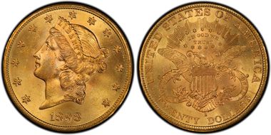 1898-S $20 MS64+