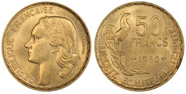 1950 50 Fr Gad-880 F-425 MS63