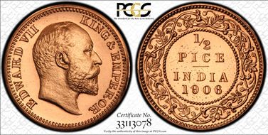 1906(C) 1/2 Pc SW-7.196 Restrike PR64RD