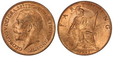 1921 1/4D S-4060 MS64RD