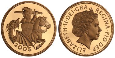 2005 £5 S-SE10 St. George PR69DCAM