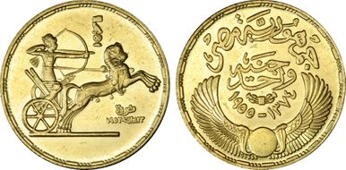 AH1374-1955 £1 Revolution KM-387  Au MS63