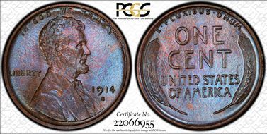 1914-S 1C MS66BN