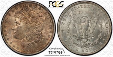 1882-O/S $1 VAM 3, O/S Flush MS64