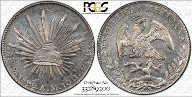 1892-Mo AM 8 R Mo78 AU58