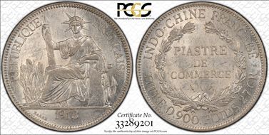 1913-A Piastre Lec-294 AU58