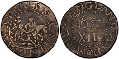 "1652" Shilling Good Samaritan Wyatt Copy XF45
