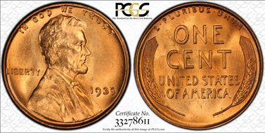 1939 1C MS67RD
