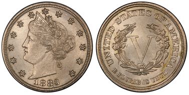 1883 5C No Cents RPD FS-1301 MS64