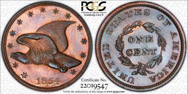 1854 1C J-163 Original PR67RB