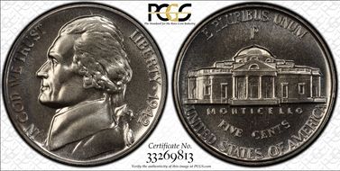 1942-P 5C Silver PR67+