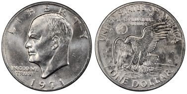 1971-S $1 Silver MS65