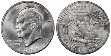 1971-S $1 Silver MS64