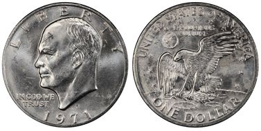 1971-S $1 Silver MS64