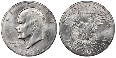1971-S $1 Silver MS64