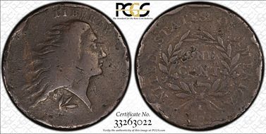 1793 1C Wreath, S-11b N1BN