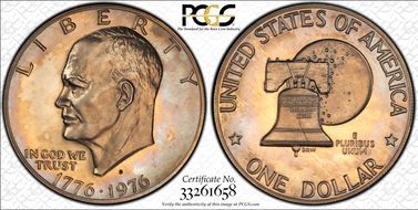 1976-S $1 Clad Type 2 PR63