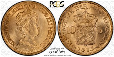 1913 10 G KM-149  Au MS62