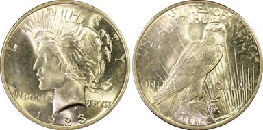 1923 $1 MS64+