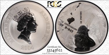 2004 £50 60th Ann. of D-Day PR68DCAM