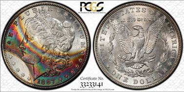 1887 $1 MS64