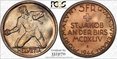 1944 B 5 Fr St. Jakob MS67