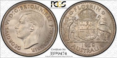 1939(m) Florin MS64