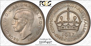 1937 Crown KM-34  Ag MS63