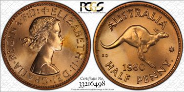 1960 Y. (p) 1/2D PR66RD