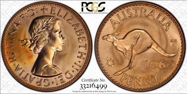 1960 Y. (p) 1D PR66RD