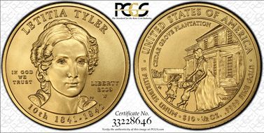 2009-W $10 Letitia Tyler MS70