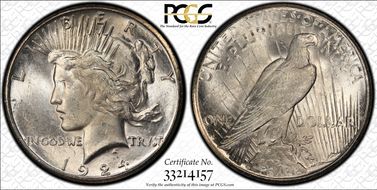1924-S $1 MS62