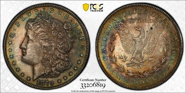 1879-S $1 VAM 46, Rev. of 1878 MS63