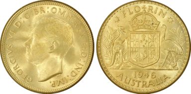 1946(m) Florin MS65