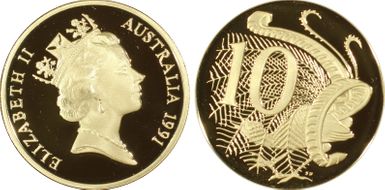 1991 10C Silver PR70DCAM